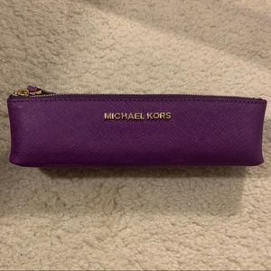 Michael Kors Purple Cosmetic Pouch
